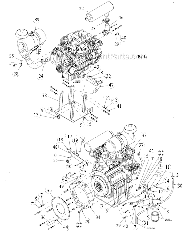 Page C Diagram and Parts List for MK-4018KB  MK Diamond Concrete Saw